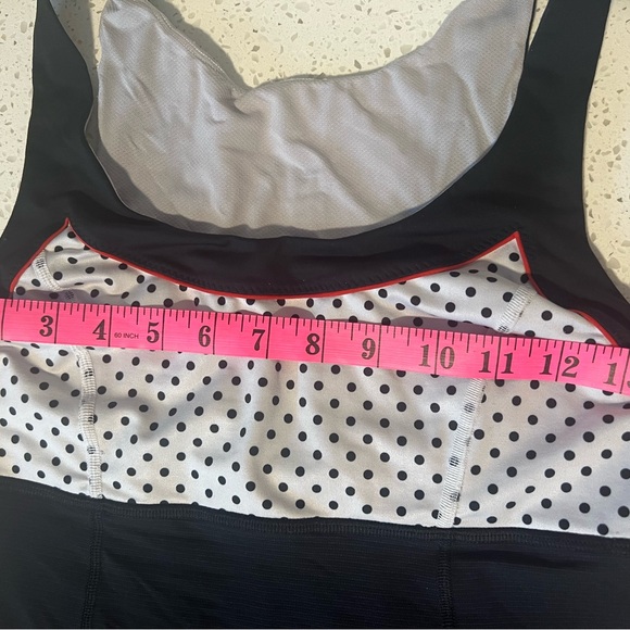 Lululemon polka dot black racerback workout tank top . - Picture 7 of 7